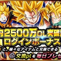 朗報！国内2500万DL突破を記念したログインボーナスが毎日開催！龍石&交換ptを毎日GETしよう！